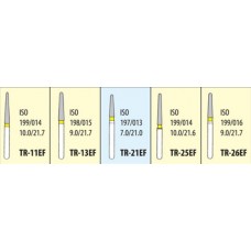 Боры алмазные турбинные TR-EF Extra Fine, конус с закругленным концом, экстра мелкозернистые