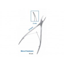 Кусачки костные Micro-Friedmann 16 см, рабочая часть 2 мм