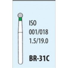 Боры алмазные турбинные BR-31C Coarse, шаровидные, крупнозернистые