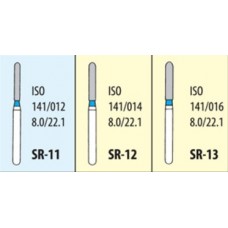 Боры алмазные турбинные SR Standart, прямой закругленный кончик, стандартная зернистость