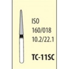 Боры алмазные турбинные TC-11SC Super Coarse, конус с заостренным концом, супер крупнозернистые